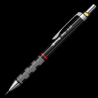 Creion Mecanic 0.35 Black - Color Code  Tikky III Rotring