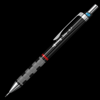 Creion Mecanic 0.7 Black - Color Code  Tikky III Rotring