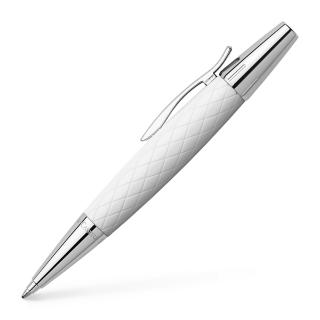 Creion Mecanic 1.4 mm Guilloche Rhombus Alb E-Motion, Faber-Castell