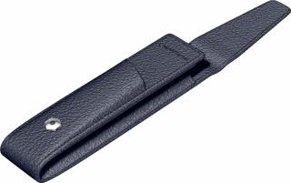 Etui Leather Single cu clapa Navy Caran d Ache