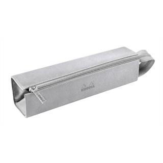 Etui Rhodia Rhodiarama Zippered Hard Case Pencil Box Silver - Rhodia