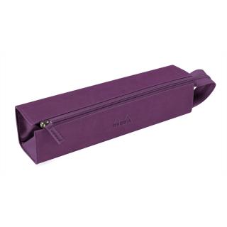 Etui Rhodiarama Zippered Hard Case Pencil Box Purple, Rhodia