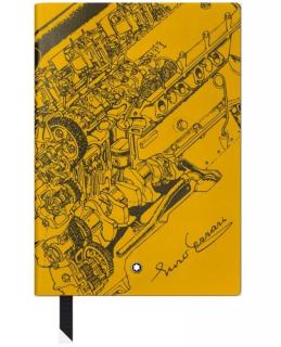 Notebook  146 small, Great Characters Enzo Ferrari, Giallo Modena Lined, Montblanc