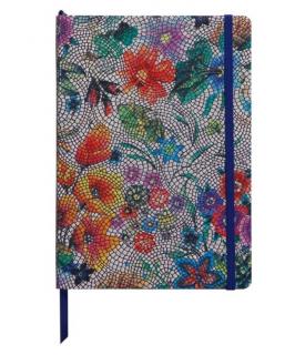 Notebook Hard cover piele, A5, 144 pagini, Multicolor Flowers, Clairefontaine