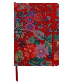 Notebook Hard cover piele, A5, 144 pagini, Red Garden Celeste, Clairefontaine