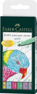 PITT ARTIST PEN SET 6 BUC NUANTE DE ALBASTRU FABER-CASTELL