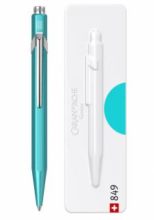 Pix Caran d ache 849 Metal-X Turquoise in cutie metal