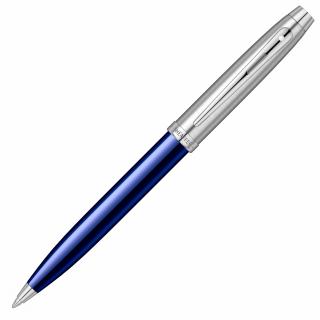 Pix Sheaffer 100 Translucent Blue  Brushed Chrome NT