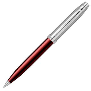 Pix Sheaffer 100 Translucent Red  Brushed Chrome NT