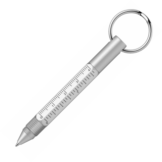 Pix Tool Pen Keychain Stylus Silver CT Monteverde USA