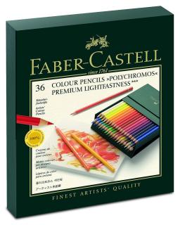 Polychromos Creioane Colorate 36 Culori Studio, Faber-Castell