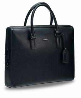 Servieta Documente  Laptop Leather Tango Black, Scrikss