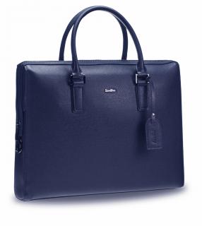 Servieta Documente  Laptop Leather Tango Dark Blue, Scrikss