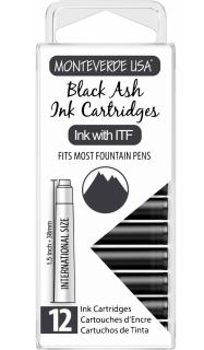 Set 12 cartuse Monteverde USA Core Black Ash