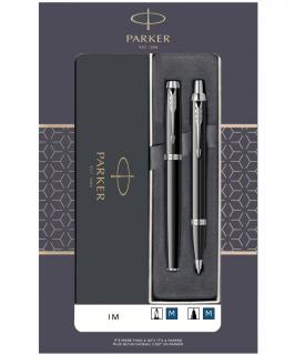 Set 2 Stilou + Pix IM Royal Black Lacquer CT, Parker