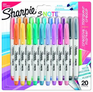 Set 20 Markere Coloring S-Note, Sharpie