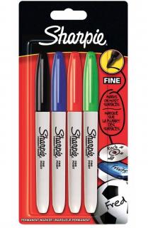 Set 4 Markere Permanente Fine Point Bullet Basic F Sharpie