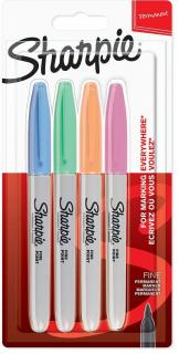 Set 4 Markere Permanente Fine Point Bullet Pastel F Sharpie