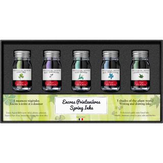 Set 5 Calimara 10 ml Pearl of Inks Seasons Spring, Jacques Herbin