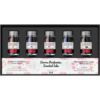 Set 5 Calimara 10 ml Writing Scented Parfum,  Jacques Herbin