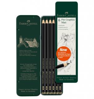 SET 6 BUC CREION GRAFIT MAT PITT FABER-CASTELL