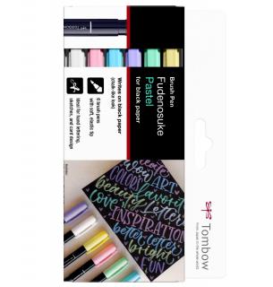 Set 6 Fudenosuke Pastel, Tombow