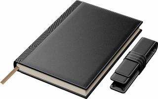 Set Agenda Piele B5 + Pouch Pen Black, Princ Leather