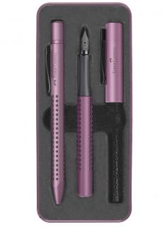 Set Cadou Stilou si Pix Grip 2011 Berry, Faber-Castell