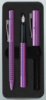 Set Cadou Stilou si Pix Grip 2011 Glam Violet, Faber-Castell