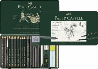 SET PITT MONOCHROME GRAFIT 26 BUC FABER-CASTELL