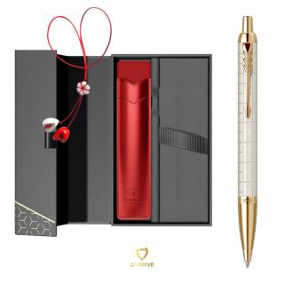 Set Pix Parker IM Premium Pearl GT + Cutie cu etui rosu + Martisor