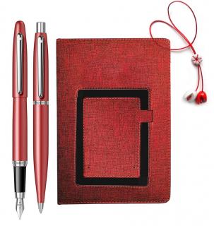 Set Sheaffer Stilou+Pix VFM Red + Notes A5 cu suport telefon + Martisor