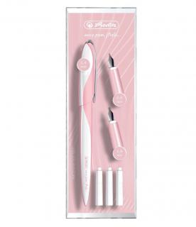 Set Stilou + 3 Penite My.Pen Style Caligrafie Roz, Herlitz