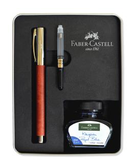 Set Stilou Ambition Pearwood + calimara + convertor Faber-Castell