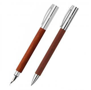 Set Stilou + Pix  Ambition Pearwood Maro, Faber-Castell
