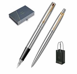 Set Stilou + Pix Jotter Royal Standard Stainless Steel GT 2, Parker