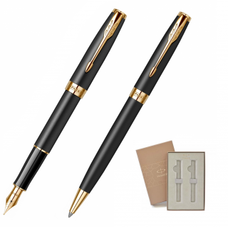 Set Stilou + Pix Parker Sonnet Royal Matte Black GT