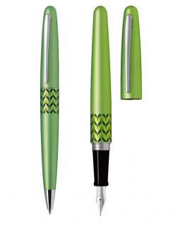 SET STILOU+PIX PILOT MR 3 RETRO POP METALIC LIGHT GREEN