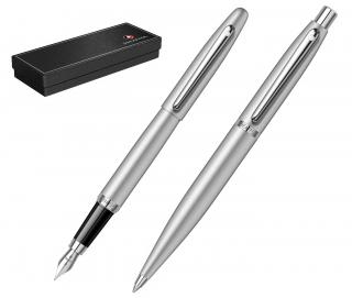 Set Stilou + Pix Sheaffer VFM Strobe Silver NT