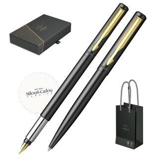 Set Stilou + Pix Vector Negru Mat GT, Parker