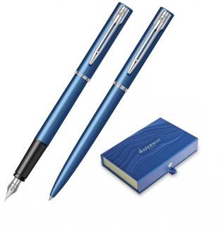 Set Stilou + Pix Waterman Allure Metallic Blue CT