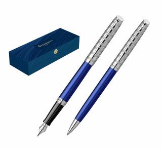 Set Stilou + Pix  Waterman Hemisphere SE French Riviera Deluxe Marine Blue PDT