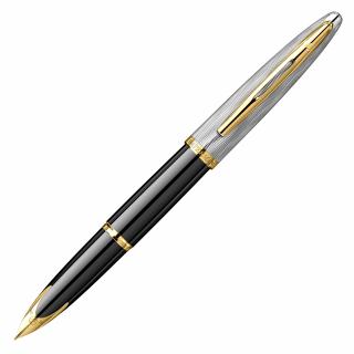Stilou Carene SE DeLuxe Reflets De Paris Black GT Stilou 18k Nib, Waterman
