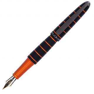 Stilou Elox Ring Black-Orange,penita 14k, Diplomat