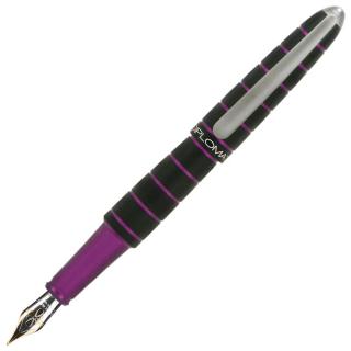 Stilou Elox Ring Black-Purple,penita 14k, Diplomat