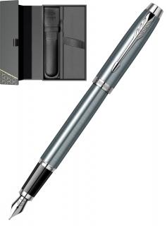 Stilou IM Royal Blue Grey CT + cutie cu Etui Black, Parker