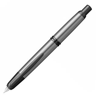 Stilou Pilot Capless Matte Black Trim Grey