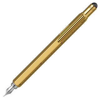 Stilou Stylus Tool Pen Brass GT, Monteverde USA