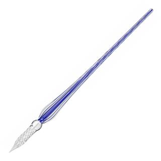 Toc Caligrafic de Sticla 18 cm Twisted Glass Pen Night Blue, Jacques Herbin