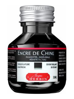 Tus 50 ml Fine Arts Pigmented Encre de Chine Noir, Jacques Herbin